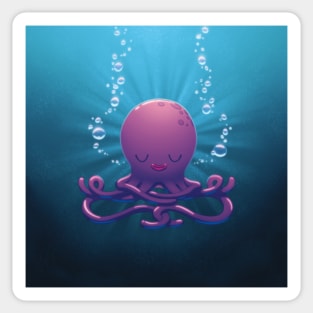 Zen Octopus Sticker